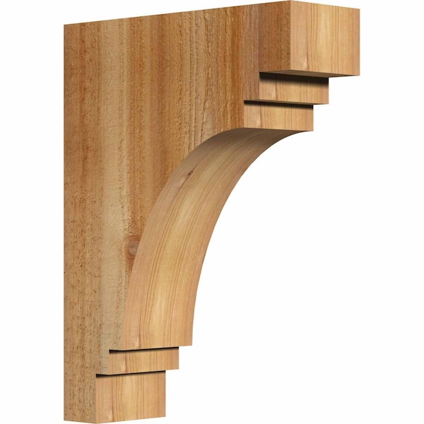 Ekena Millwork Pescadero Rough Sawn Corbel, Western Red Cedar, 4"W x 12"D x 16"H COR04X12X16PEC00RWR - main